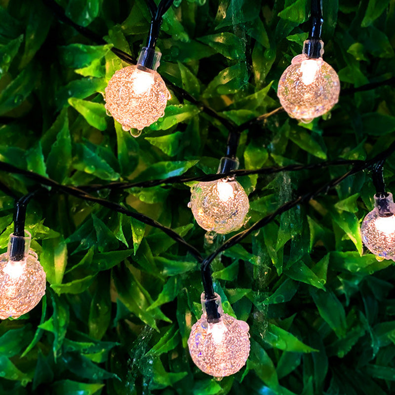 BowLift | Modern Art Deco Waterproof Solar PVC Rubber Acrylic Snow Bee Ball Crystal Ball Teardrop LED String Lights Outdoor Light For Garden