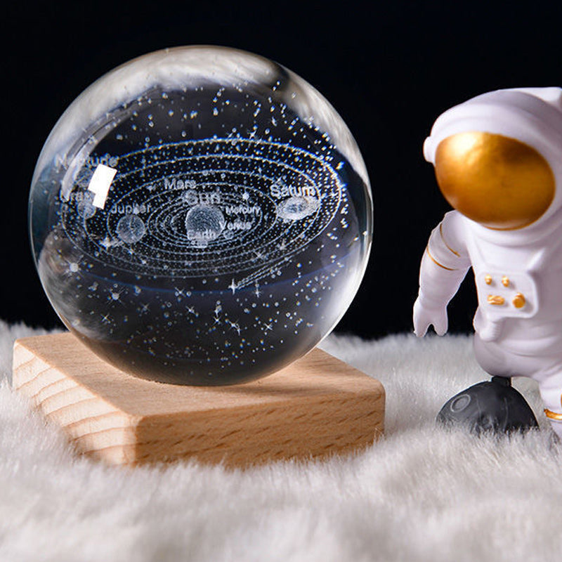 BowLift | 3D Galaxy Crystal Ball Night Light Decorative Lamp