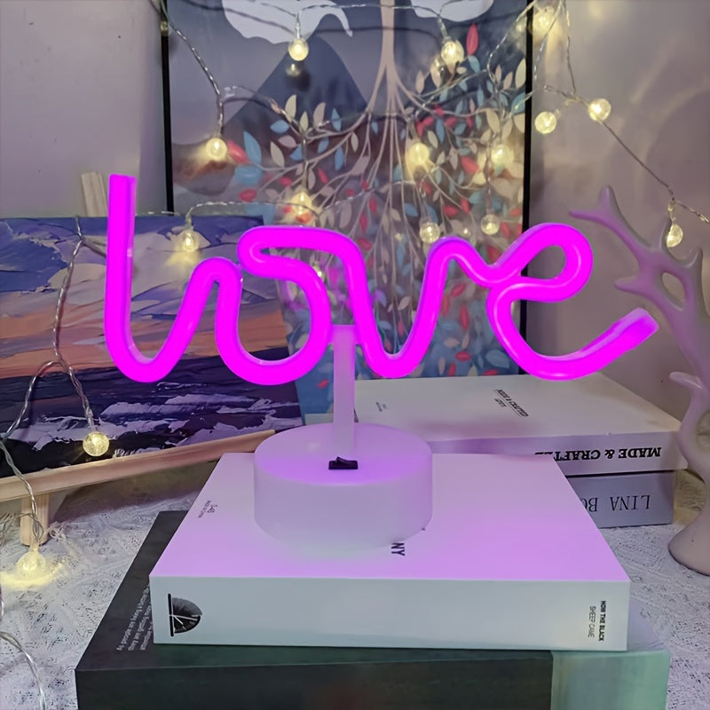 NeonLove Lamp – Illuminated Neon Table Lamp for Parties Bowlift