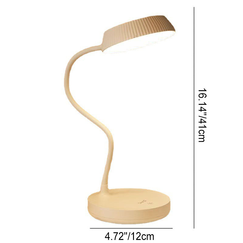 BowLift | LumaPlate Minimalist LED Table Lamp | USB Charging | Eye Protection | Touch Control | Modern Design