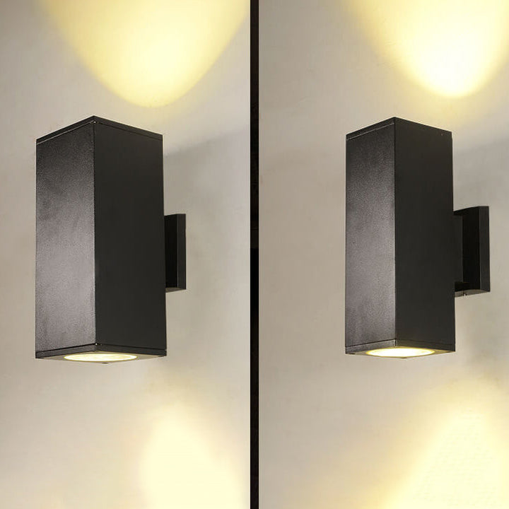 Modern Minimalist Square Column LED Luminous Outdoor Waterproof Wall Sconce Lamp | Bowlift