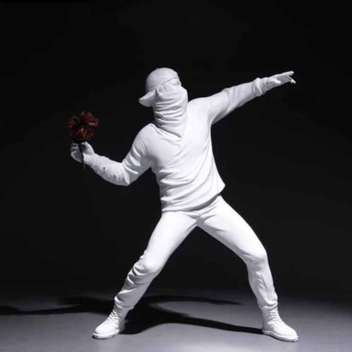 Banksy Flower Rioter Ornament | Bowlift