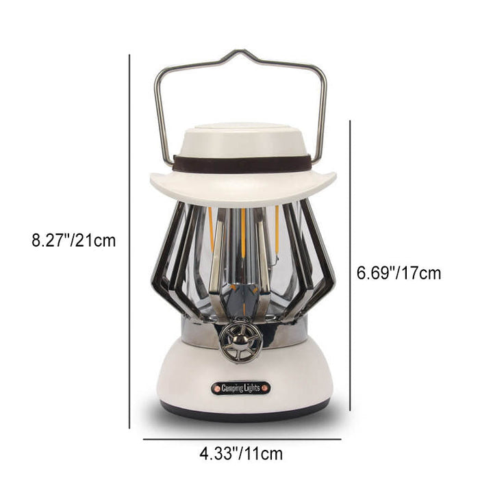 Modern Handheld Metal Texture Camping LED Outdoor Light | Bowlift
