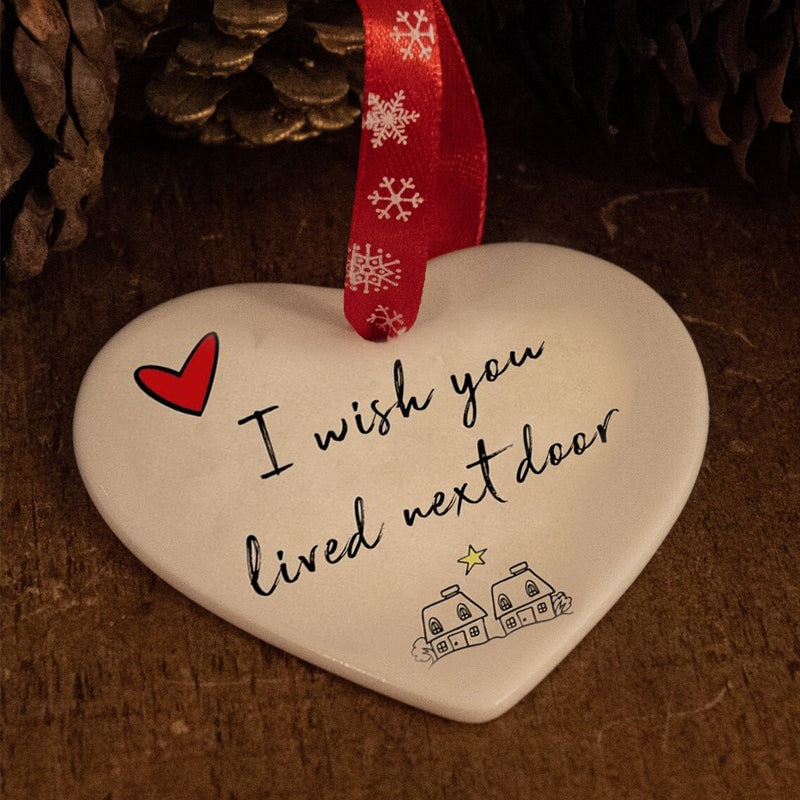 BowLift | Ceramic Heart Hanging Ornament
