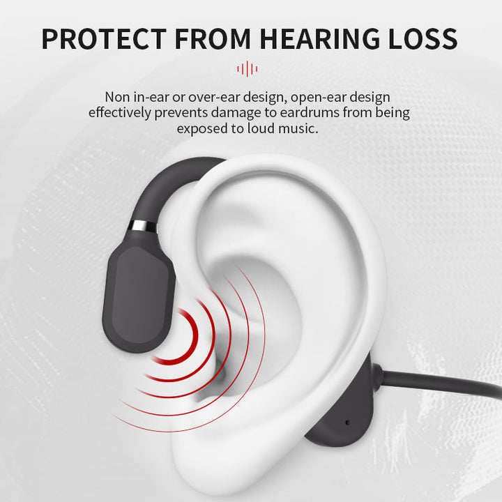 New waterproof bone conduction headphones stereo Bluetooth wireless Bowlift