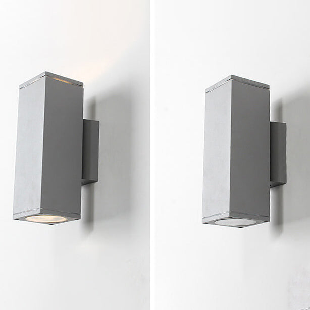 Modern Minimalist Square Column LED Luminous Outdoor Waterproof Wall Sconce Lamp | Bowlift