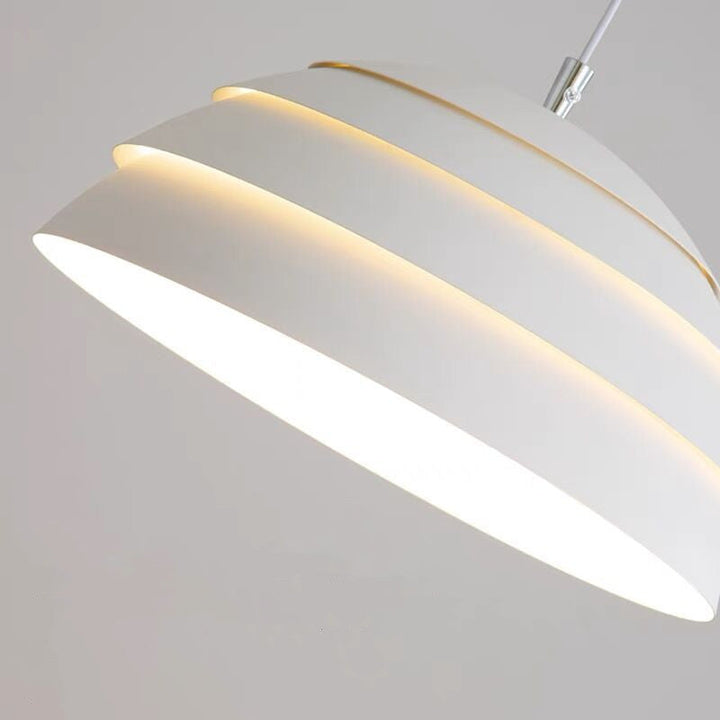 BowLift | Dome Pot | Pendant Light Gray 39 cm Iron/Aluminum