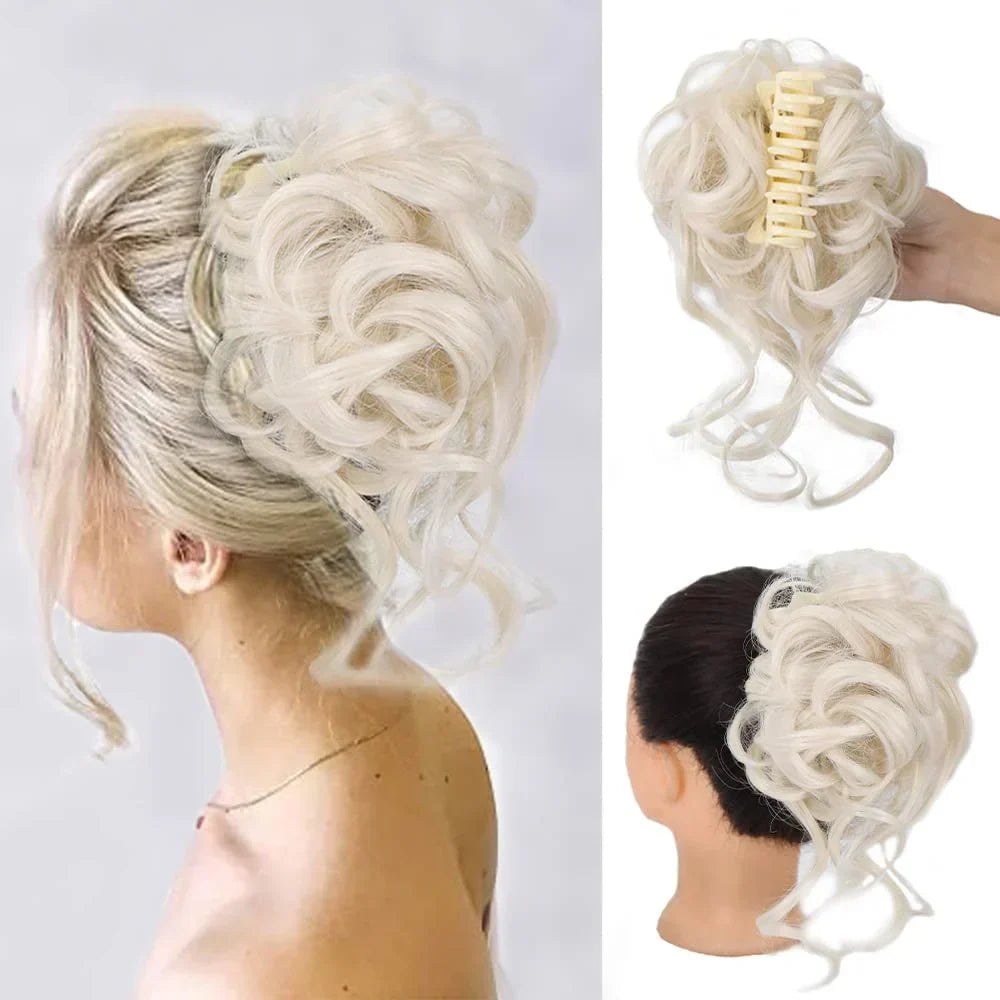 BowLift | Curly Hair Bun – Clip-in Hair Piece with Volume and Natural Look
