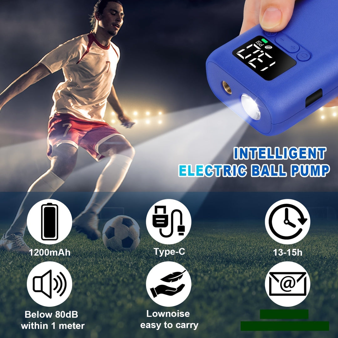 BowLift | Automatic Electric Ball Pump with 20 PSI Capacity, LED Light for Soccer Balls and Basketballs – Compact and Portable Pump