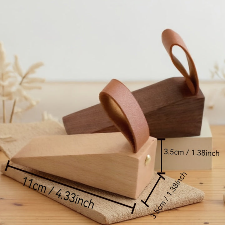 NordGrip Wooden Doorstopper – Scandinavian Design with Non-Slip Base | Bowlift