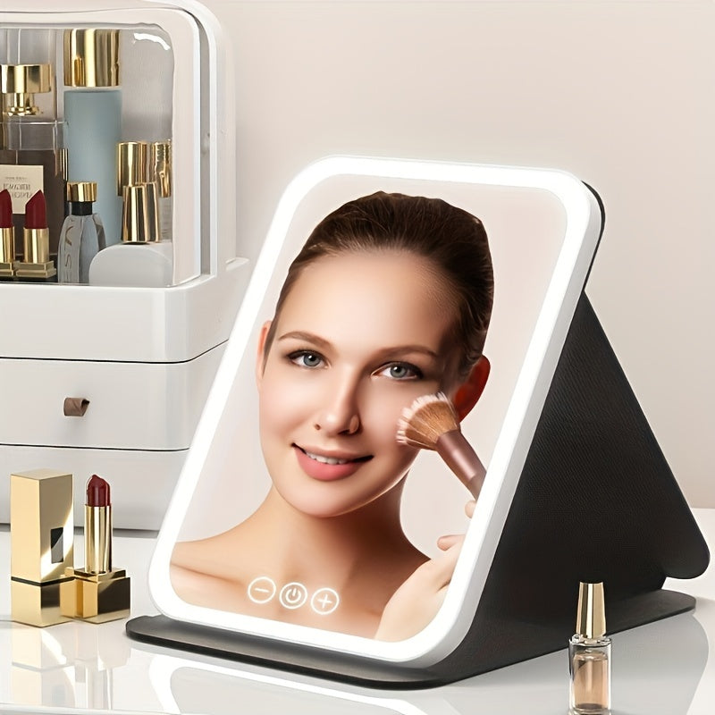 GlowMirror – LED Makeup Mirror with USB Charging Bowlift