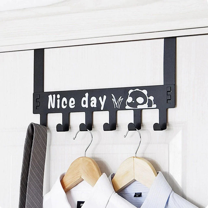 6 Hooks Nice Day Metal Hooks Door Hanger Bowlift