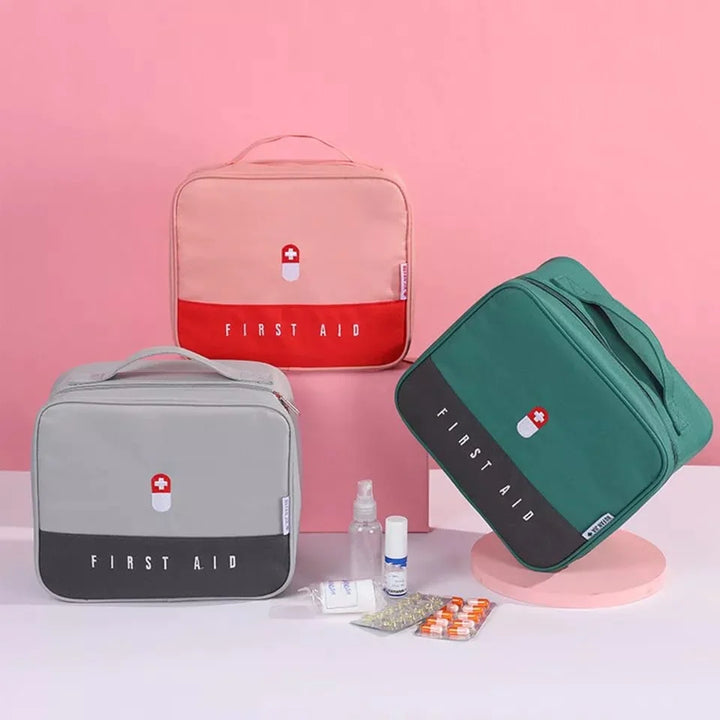 Portable Family Storage Bag Multi-functional Layered Medicine Box Bowlift