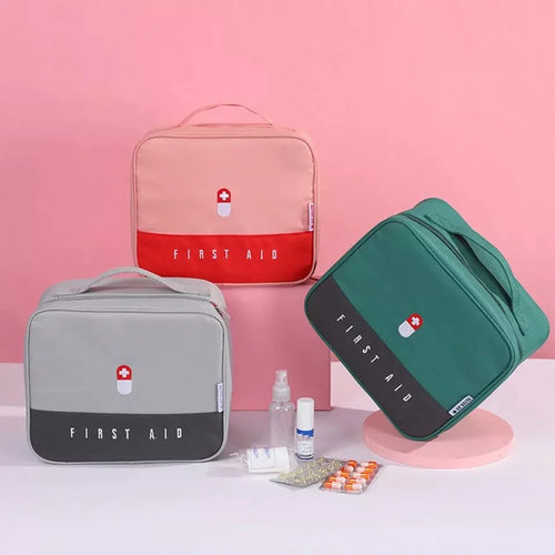 Portable Family Storage Bag Multi-functional Layered Medicine Box Bowlift