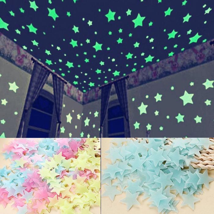 Pack of 100 - 3D Glowing Stars Bowlift