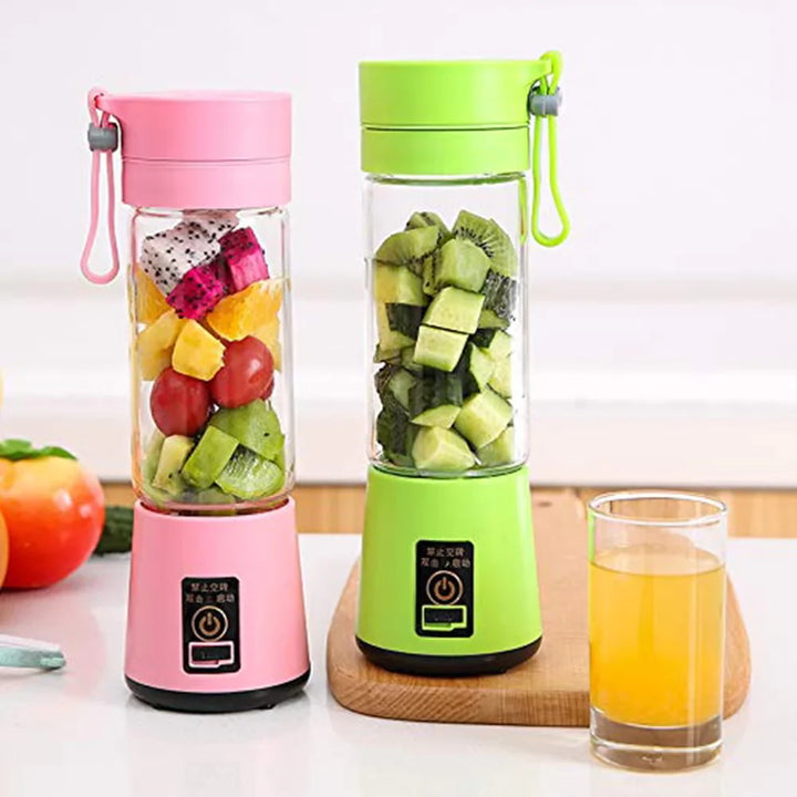 Portable Chargeable Travel Juicer Blender 6 Blade Bowlift