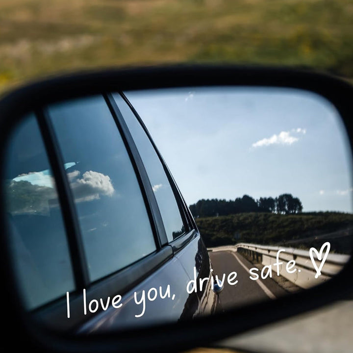 BowLift | I Love You Driving Safe Mirror Sticker