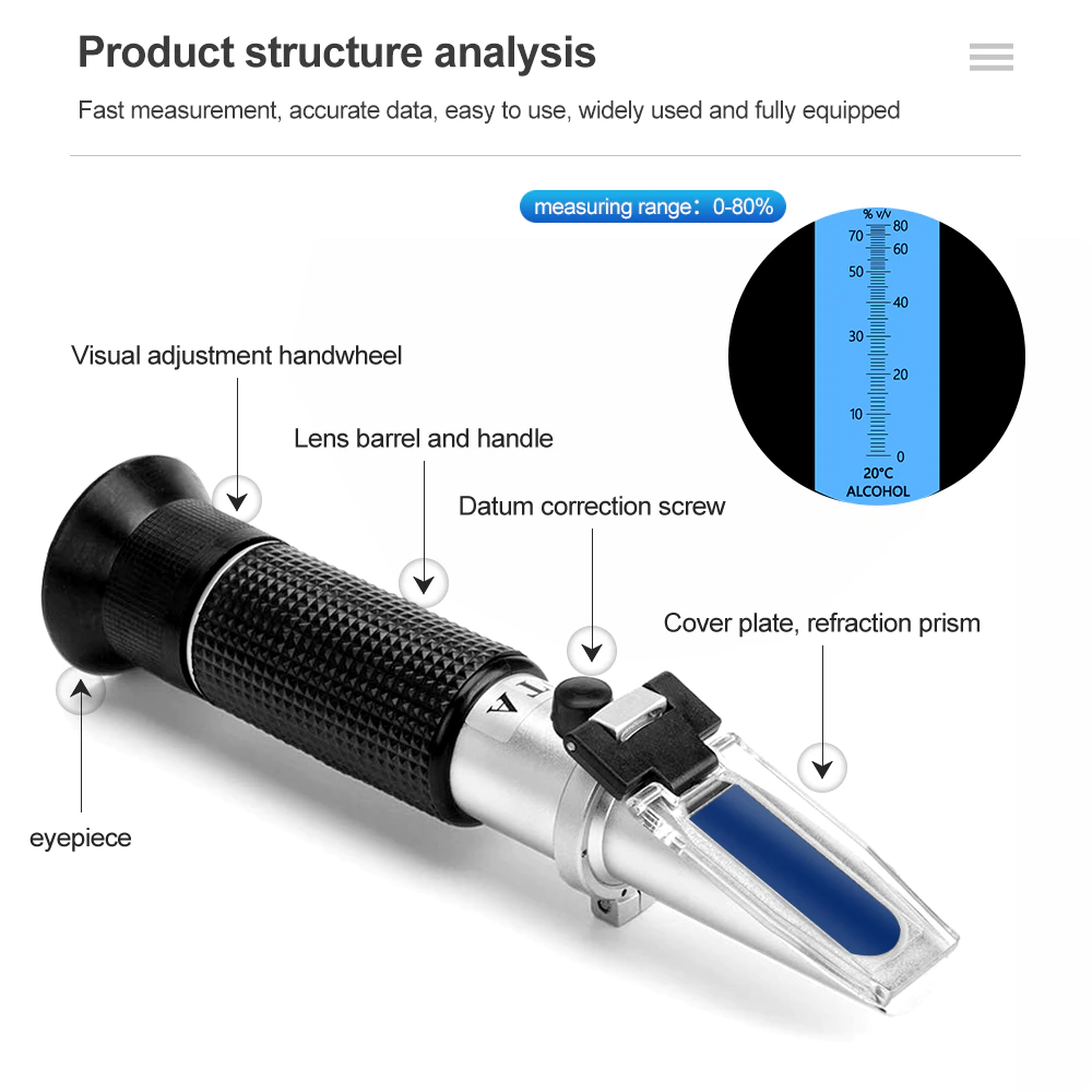 BowLift | Mini Refractometer Fruit Sugar Tester