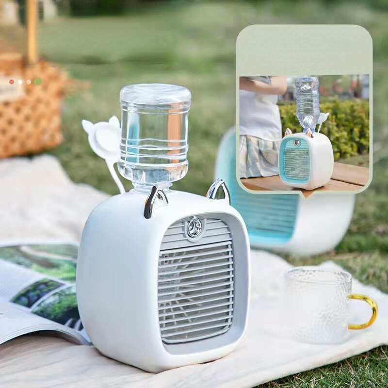 BowLift | Portable Air Cooling Fan Mini Humidifier