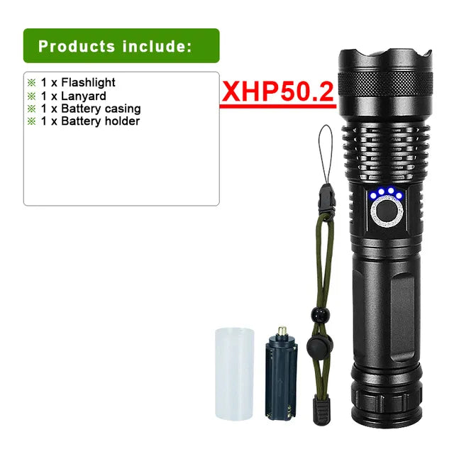Rechargeable LED Flashlight for Adventure Bowlift
