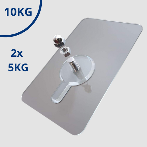 Self-adhesive nail | Load capacity of 10 kg | Suitable for all walls | Bowlift