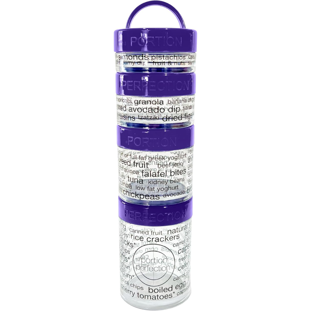 BowLift | 100-Calorie Snack Portion Control Containers - Stackable Set