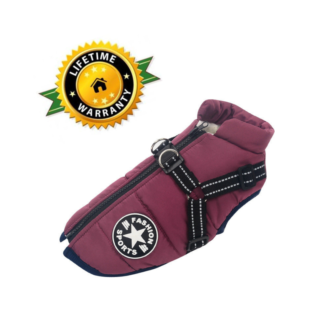 BowLift | WoofGuard - Waterproof Winter Jacket with Integrated Harness