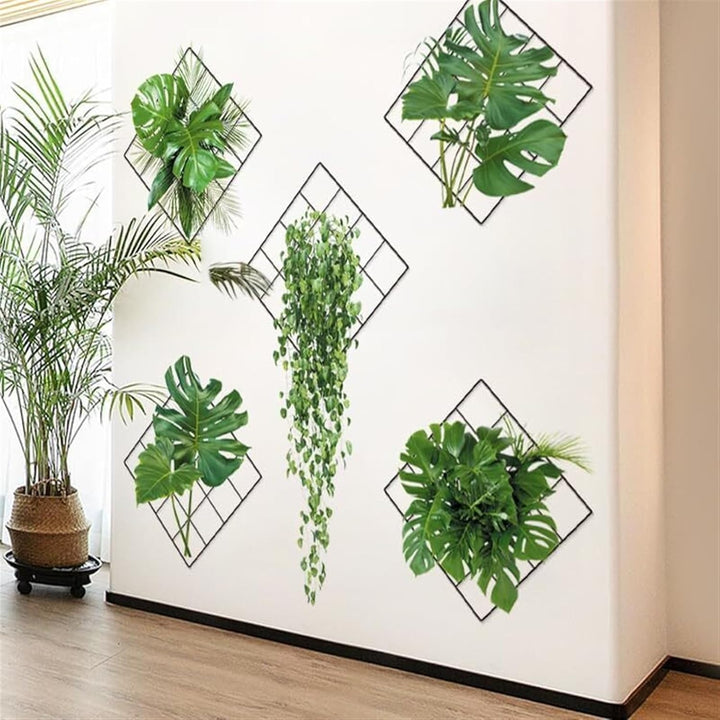 3D Green Plant Wall Sticker (Pack of 2) Bowlift