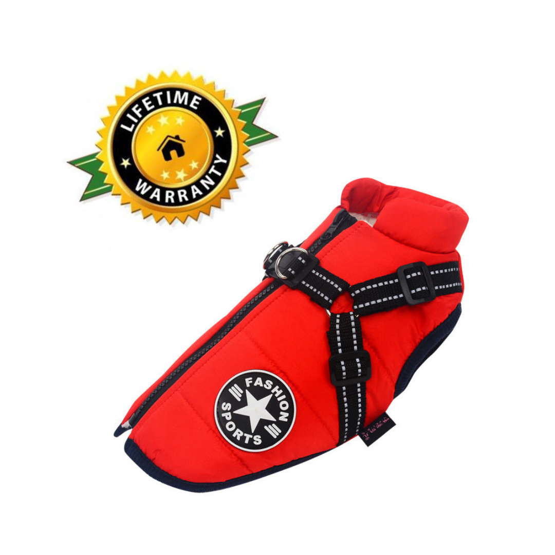 BowLift | WoofGuard - Waterproof Winter Jacket with Integrated Harness