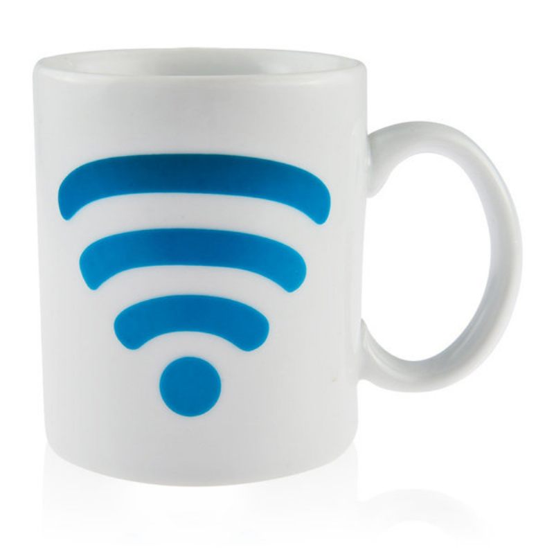 Wi-Fi Signal Magic Heat Sensitive Color Changing Ceramic Coffee Mug | Bowlift