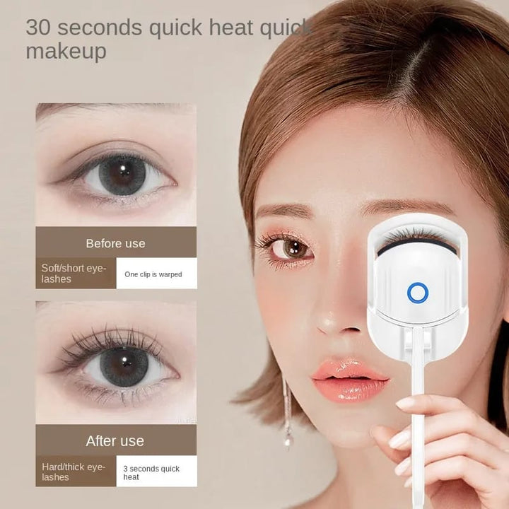 Heated Eyelash Curler, Rechargeable Eyelash Curler Bowlift