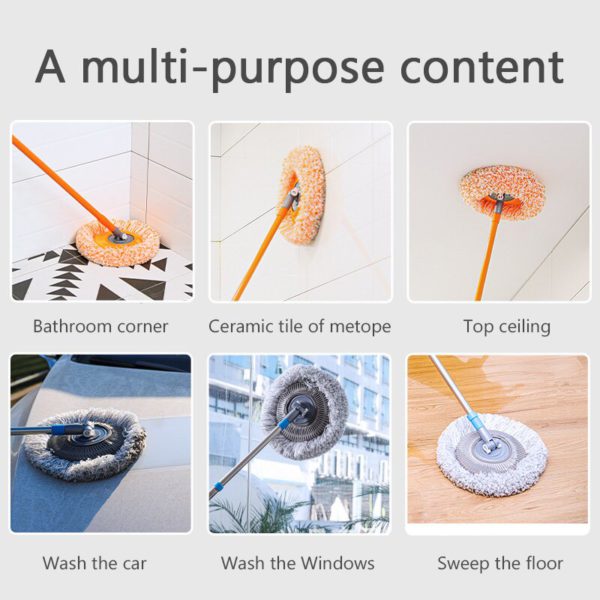 BowLift | LuxeClean 360° Rotating Cleaning Mop | Adjustable mop for effortless cleaning in every corner