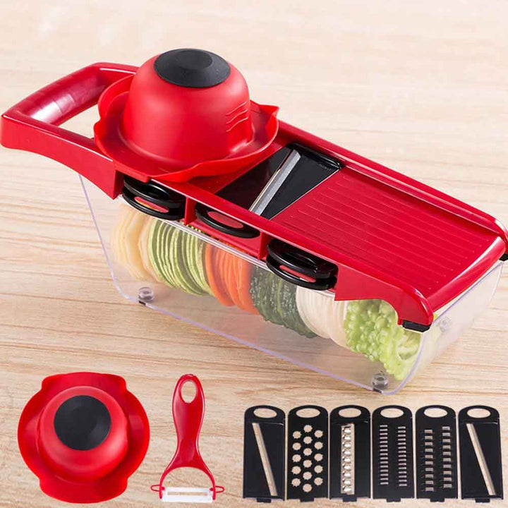 6 In 1 Mandoline Slicer Vegetable Cutter Bowlift
