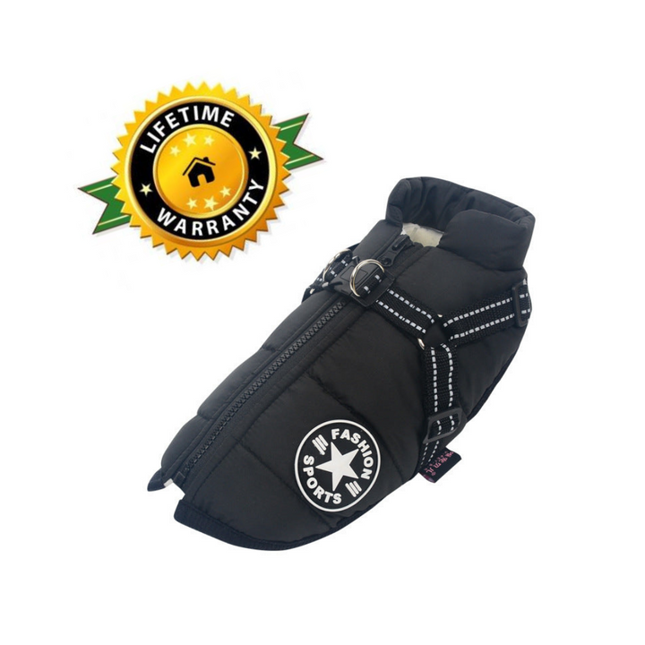 BowLift | WoofGuard - Waterproof Winter Jacket with Integrated Harness
