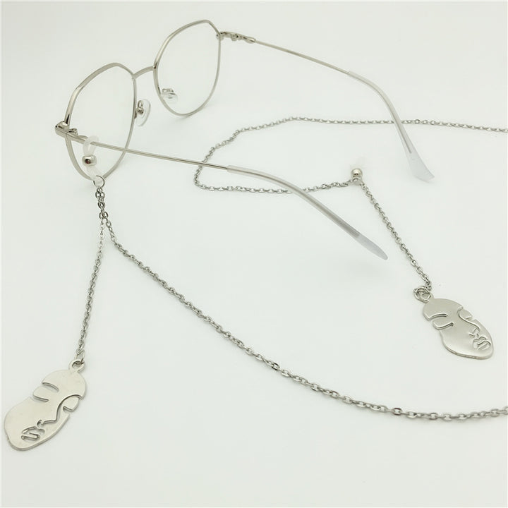 Artistic Face Pendant Necklace Bowlift