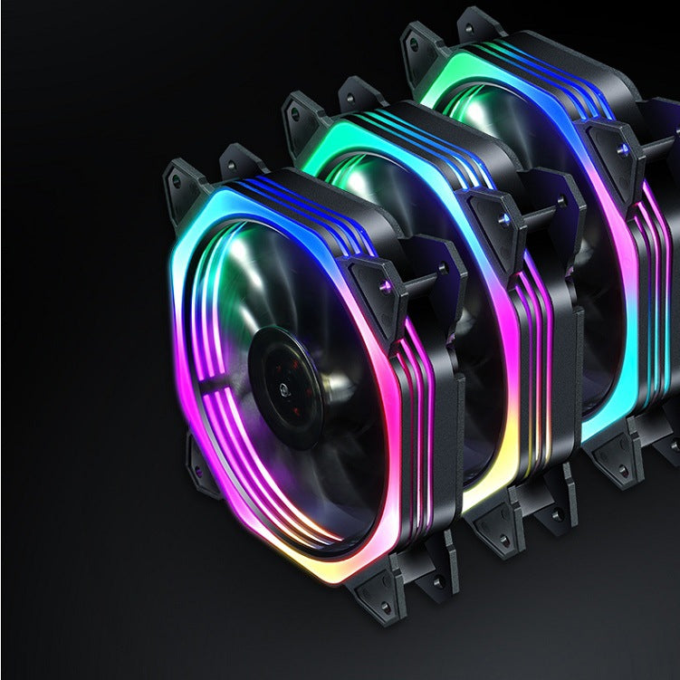 Rgb cooling fan with quiet operation and high air circulation Bowlift