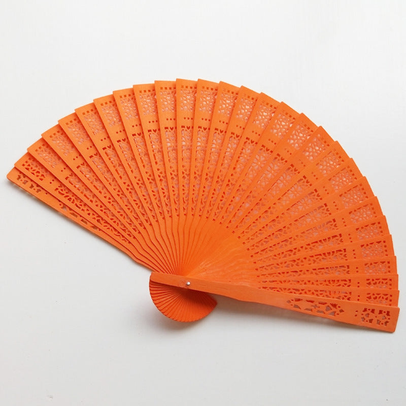 Women's fan made of high-quality filigree plastic with exquisite pattern design Bowlift