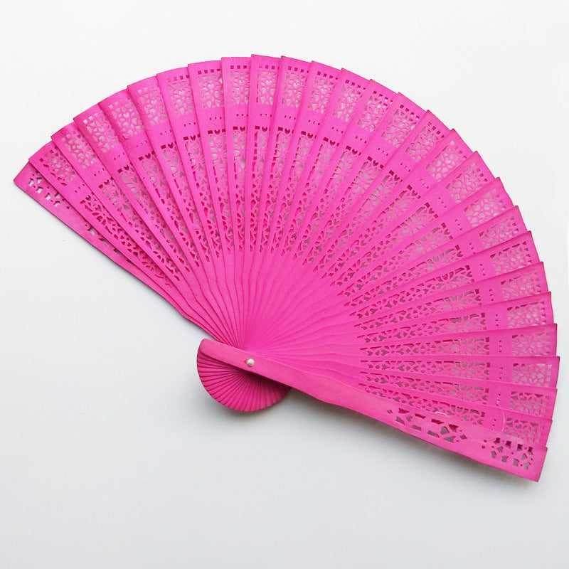 Ladies elegant fan made of high-quality plastic with artistic cutouts Bowlift
