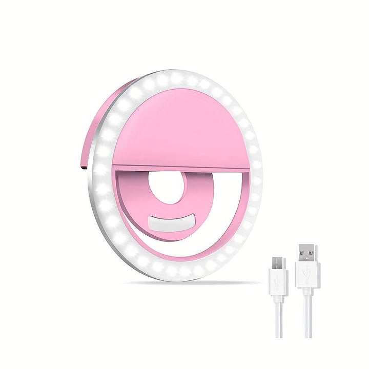 BowLift | LED Selfie Ring Light with Rechargeable Battery - Perfect Circle Lighting for Makeup and Photography, Compatible with Phones and Computers