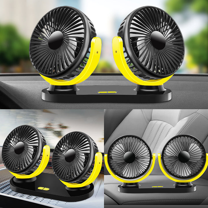 Dual Hurricane Desk Fan Bowlift