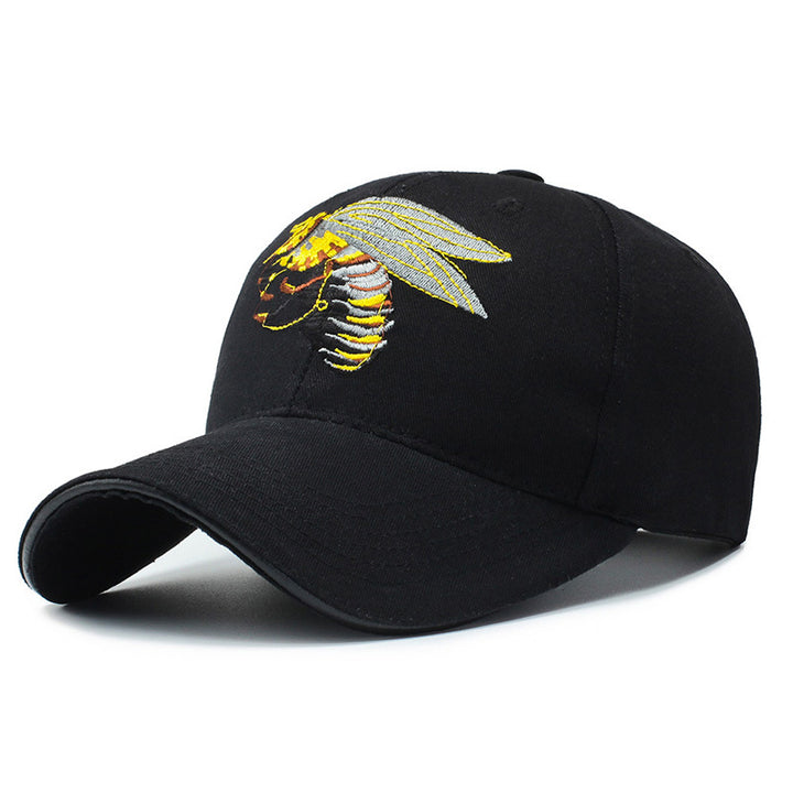 Men's Embroidered Insect Design Baseball Cap Bowlift