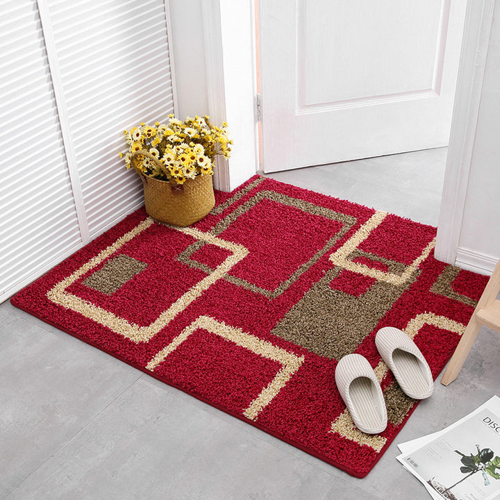 Geometric Patterned Soft Comfort Area Mat Bowlift