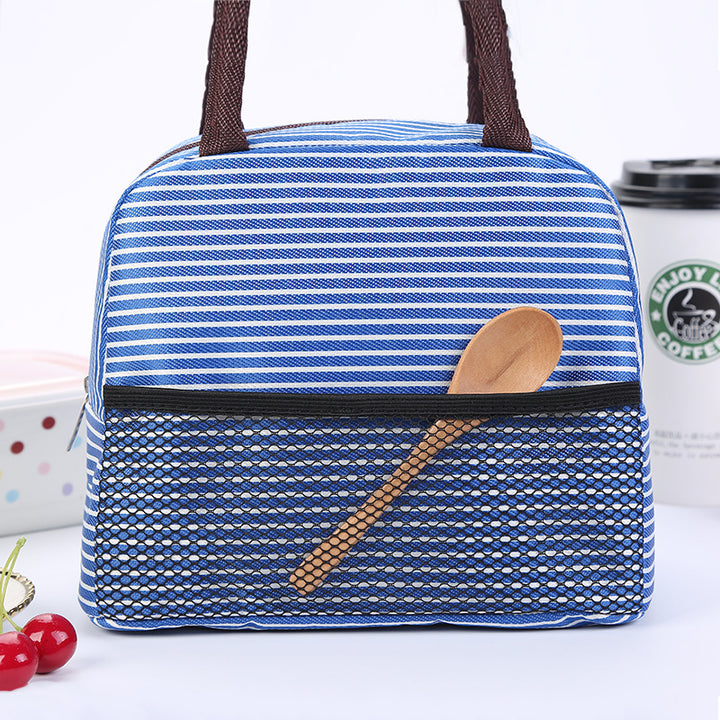 Cooling insulated bag with stylish striped pattern Bowlift