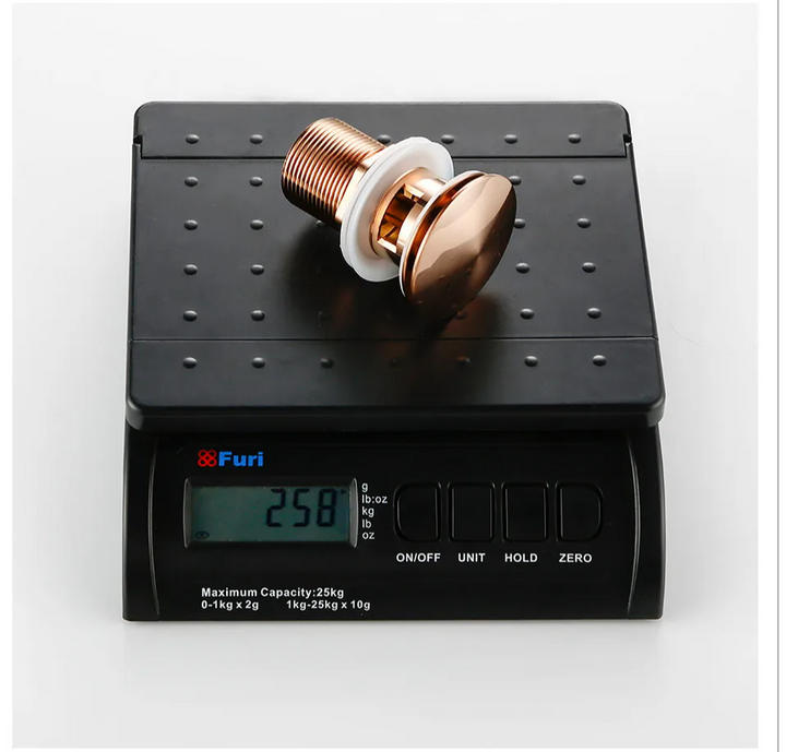Bagnolux Rose Gold Sink Drain Valve Bowlift