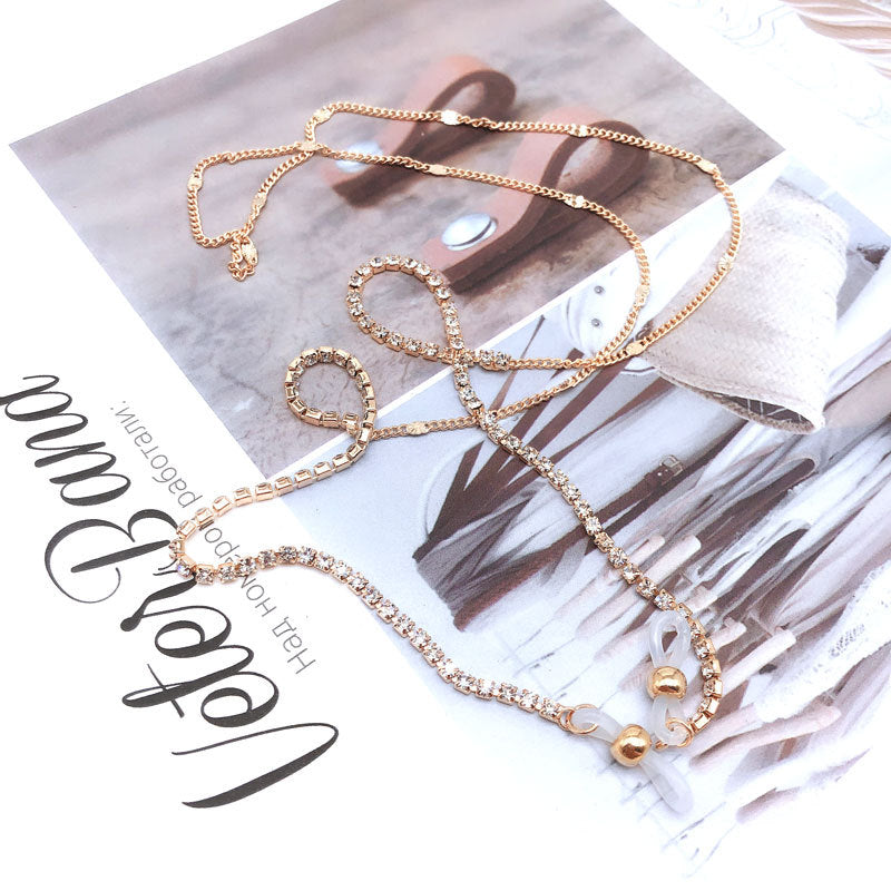 Deluxe Rhinestone Eyewear Chain Bowlift