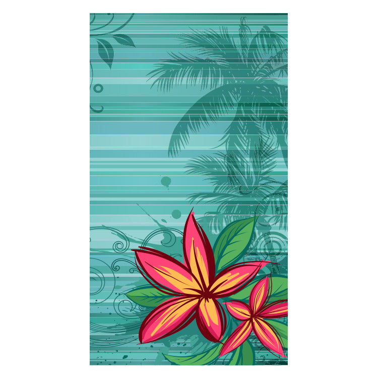 Beach towel with creative floral design Bowlift