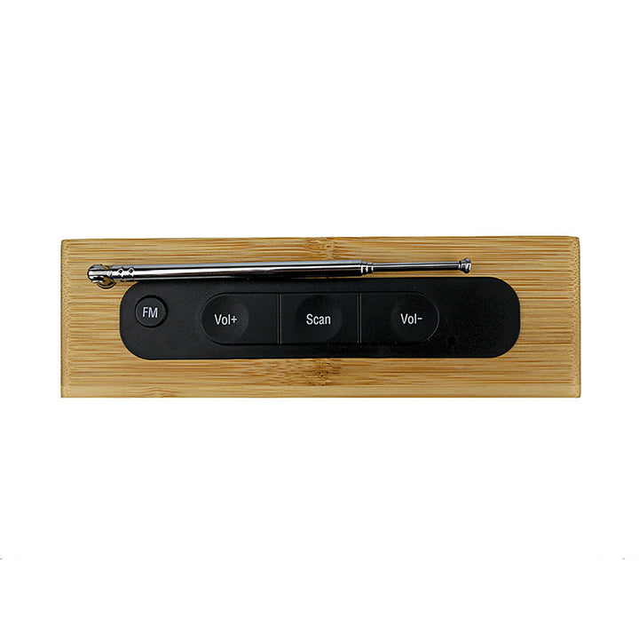 Digital wooden alarm clock with temperature display Bowlift