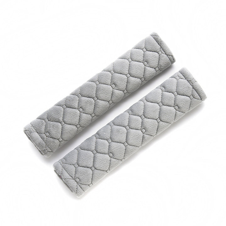Plush Quilted Seat Belt Shoulder Pads Pair Bowlift
