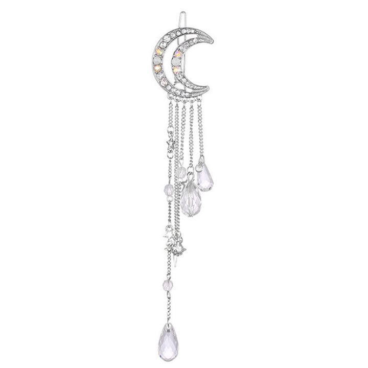 Celestial Moon-Inspired Dangle Brooch Bowlift