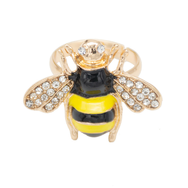 Decorative Bee-Inspired Statet Ring Bowlift